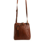 Umhngetasche Leder - cognac
